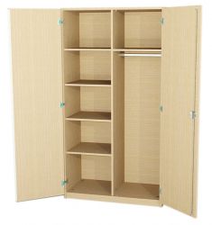 Garderobenschrank mit Mittelwand