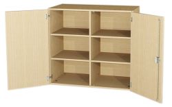 Aufsatzschrank mit Drehtren und Mittelwand