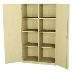 Hochschrank, 4 OH, mit Drehtren und Mittelwand