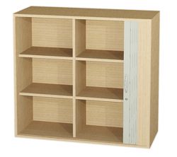 Aufsatzschrank mit Jalousientr und Mittelwand