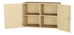 Hngeschrank mit Drehtren und Mittelwand