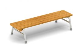 Outdoor-Bank 120 cm, klappbar